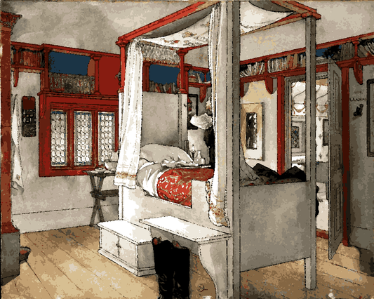 Daddys Room by Carl Larsson (14) - Van-Go Paint-By-Number Kit