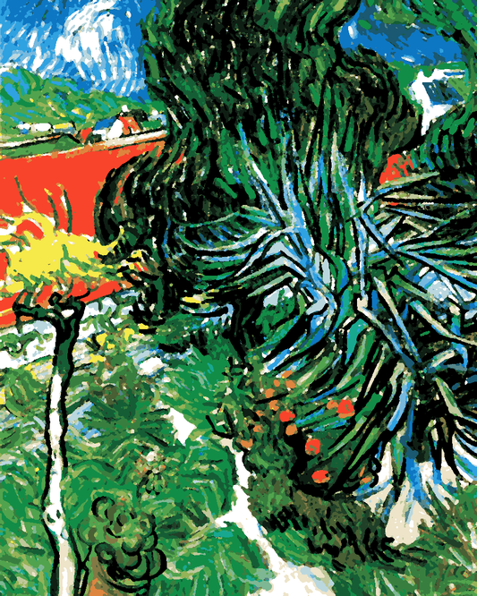 Van-Gogh Painting PD - (31) - Doctor Gachet's Garden in Auvers - Van-Go Paint-By-Number Kit