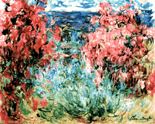 Claude Monet PD - (38) - The House amongst the Roses - Van-Go Paint-By-Number Kit