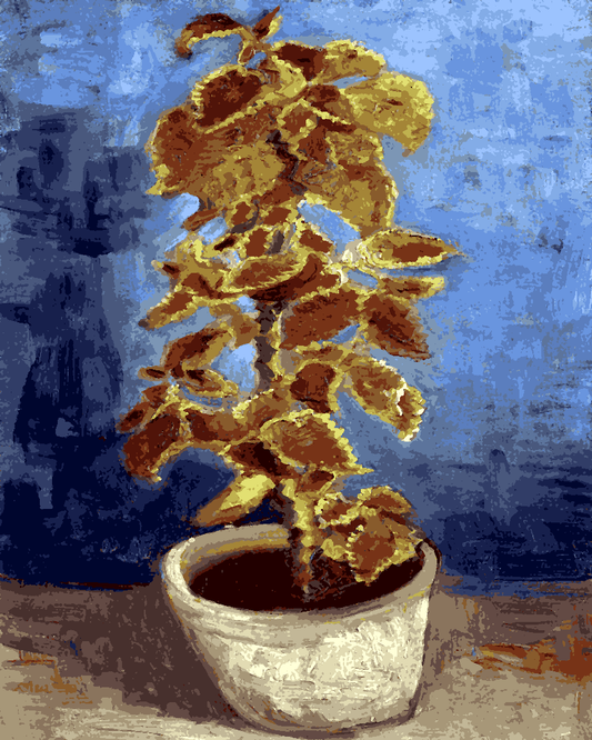 Van-Gogh Painting PD - (40) - Flame Nettle in a Flowerpot - Van-Go Paint-By-Number Kit