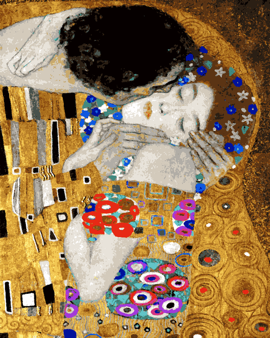 Gustav Klimt Collection PD - (43) - The Kiss - Van-Go Paint-By-Number Kit