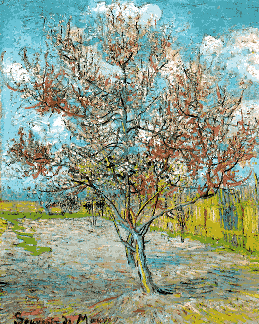 Vincent Van Gogh PD - (44) - Flowering peach tree - Van-Go Paint-By-Number Kit