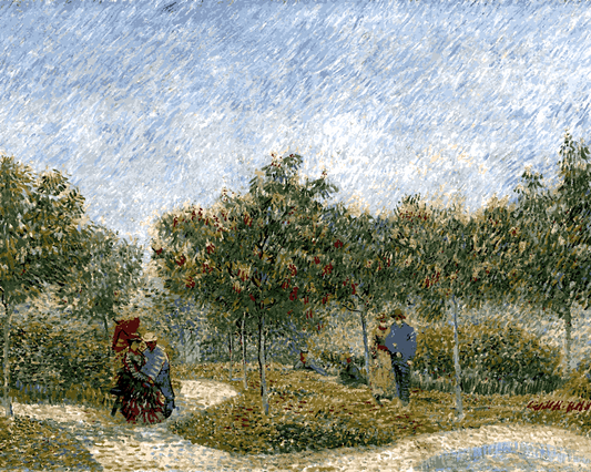 Vincent Van Gogh PD - (50) - Garden in Montmarte with lovers - Van-Go Paint-By-Number Kit
