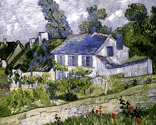 Vincent Van Gogh PD - (59) - Houses at Auvers - Van-Go Paint-By-Number Kit
