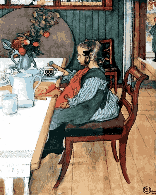 Late Riser's Breakfast by Carl Larsson (62) - Van-Go Paint-By-Number Kit