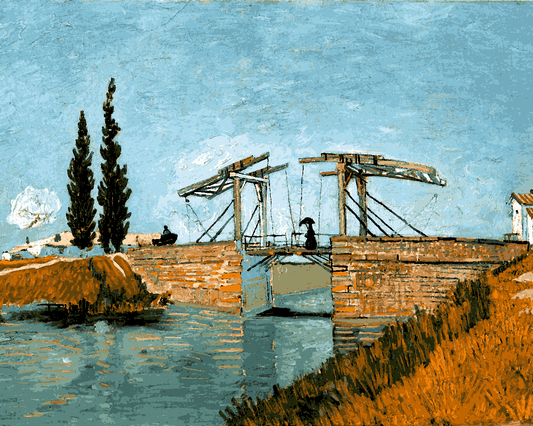 Van-Gogh Painting PD - (73) - Langlois Bridge at Arles - Van-Go Paint-By-Number Kit