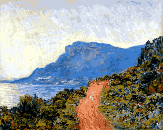 Claude Monet PD - (85) - La Corniche near Monaco - Van-Go Paint-By-Number Kit