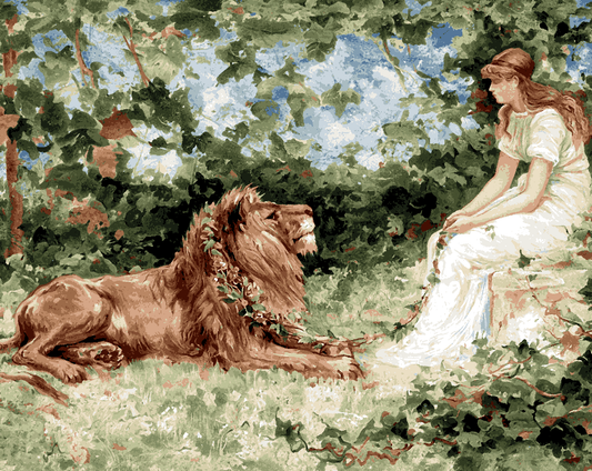 A Lion Girl (1) - Van-Go Paint-By-Number Kit