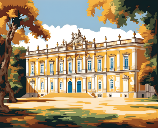 Castles OD - Queluz National Palace, Portugal (69) - Van-Go Paint-By-Number Kit
