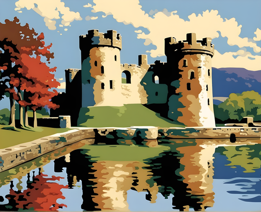 Castles OD - Beaumaris Castle, Wales (81) - Van-Go Paint-By-Number Kit