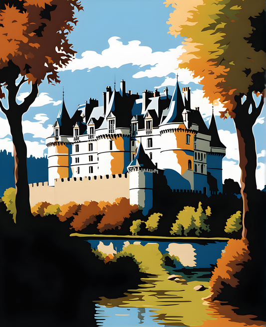 Castles OD - Château d’Amboise, France (85) - Van-Go Paint-By-Number Kit