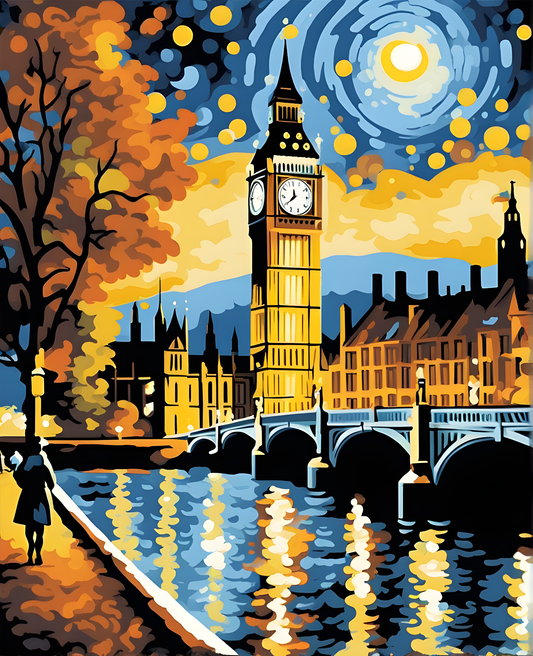 London Collection PD (17) - The Big Ben - Van-Go Paint-By-Number Kit