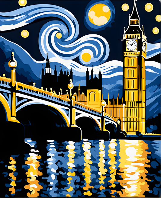 London Collection PD (21) - The Big Ben - Van-Go Paint-By-Number Kit