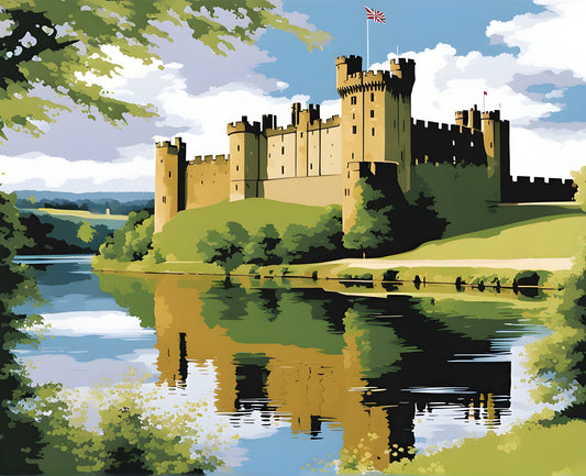Castles OD - Alnwick Castle, England (72) - Van-Go Paint-By-Number Kit