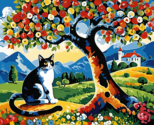 Cat's Tree - Van-Go Paint-By-Number Kit