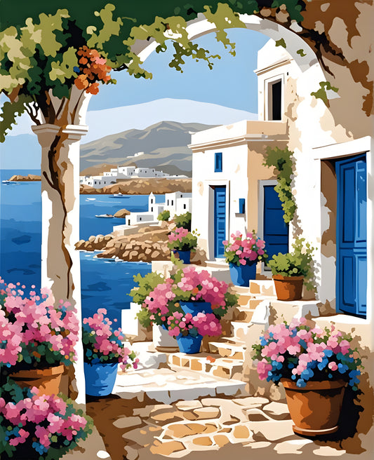 Greece Collection PD (14) - Antiparos - Van-Go Paint-By-Number Kit