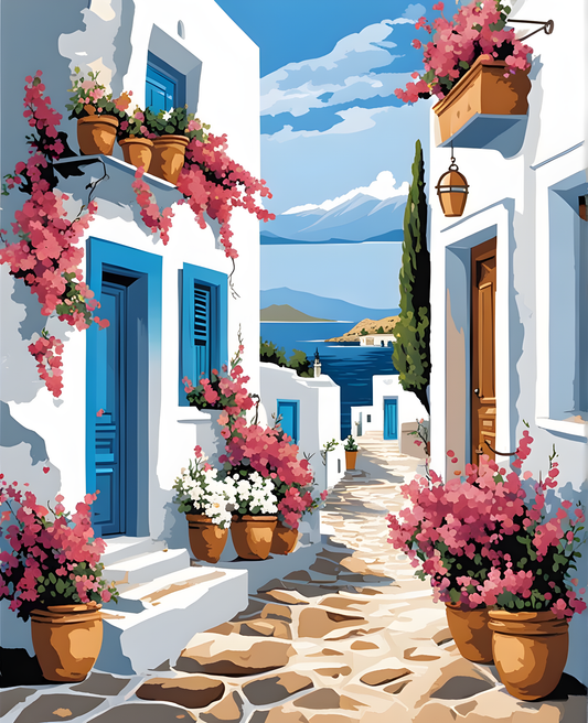 Greece Collection PD (13) - Antiparos - Van-Go Paint-By-Number Kit