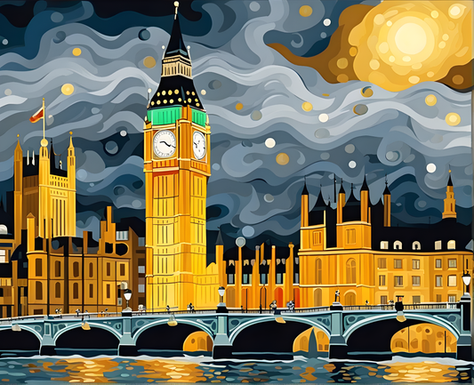 London Collection PD (18) - The Big Ben - Van-Go Paint-By-Number Kit