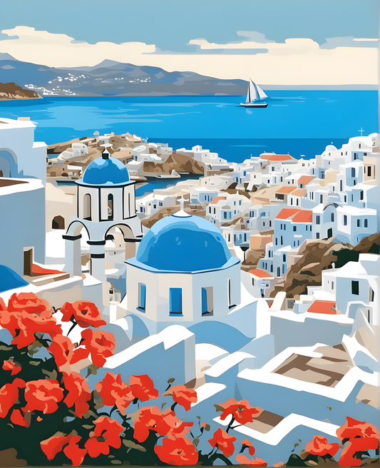 Greece Collection PD (11) - Van-Go Paint-By-Number Kit