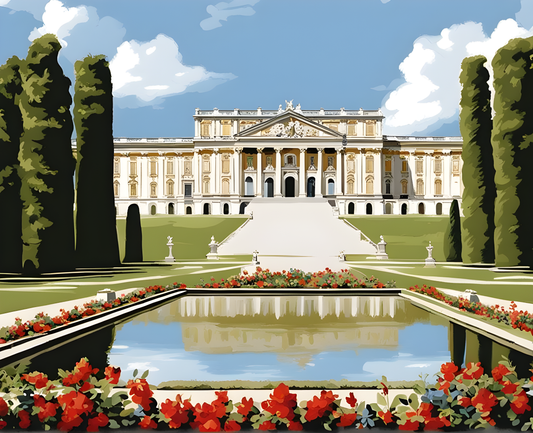 Castles OD - Royal Palace of Caserta, Italy (94) - Van-Go Paint-By-Number Kit