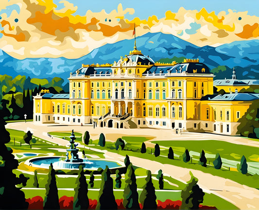 Castles OD - Schönbrunn Palace, Austria (70) - Van-Go Paint-By-Number Kit