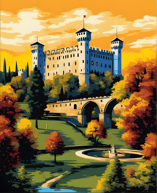 Castles OD - Sforza Castle, Italy (71) - Van-Go Paint-By-Number Kit