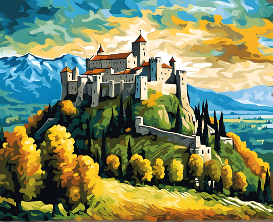 Castles OD - Spiš Castle, Slovakia (77) - Van-Go Paint-By-Number Kit