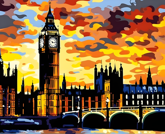London Collection PD (16) - The Big Ben - Van-Go Paint-By-Number Kit