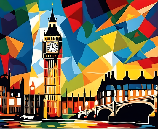 London Collection PD (1) - The Big Ben - Van-Go Paint-By-Number Kit