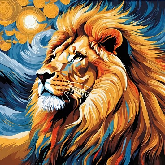 Lion's Mane in the Wind PD (2) - Van-Go Paint-By-Number Kit