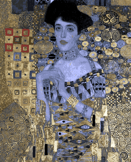 Gustav Klimt Collection PD (17) - Woman in gold - Van-Go Paint-By-Number Kit