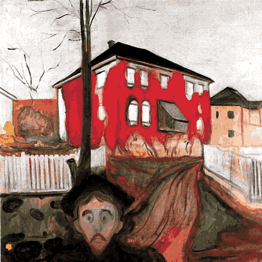 Edvard Munch Collection PD (63) - Red Virginia Creeper - Van-Go Paint-By-Number Kit