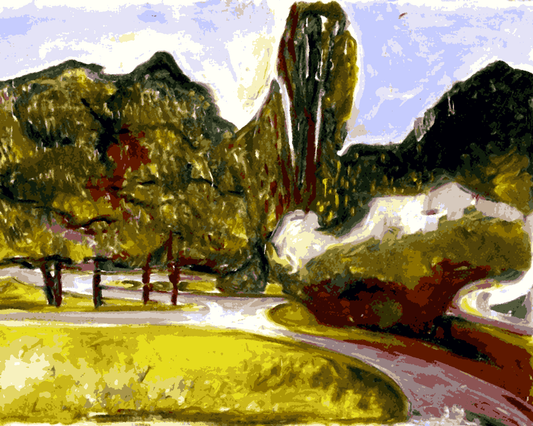 Edvard Munch Collection PD (77) - Summer Night in Studenterlunden - Van-Go Paint-By-Number Kit