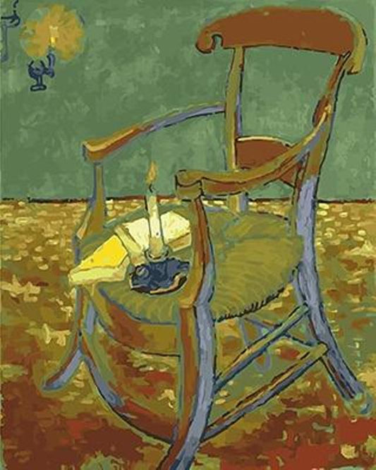 Gauguin's Chair by Vincent Van Gogh - Van-Go Paint-By-Number Kit