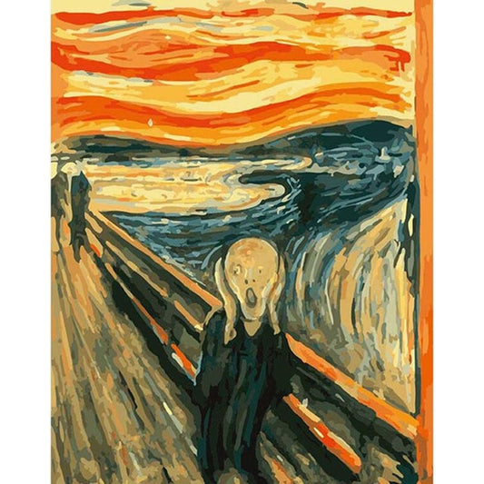The Scream by Edvard Munch - Van-Go Paint-by-Number Kit