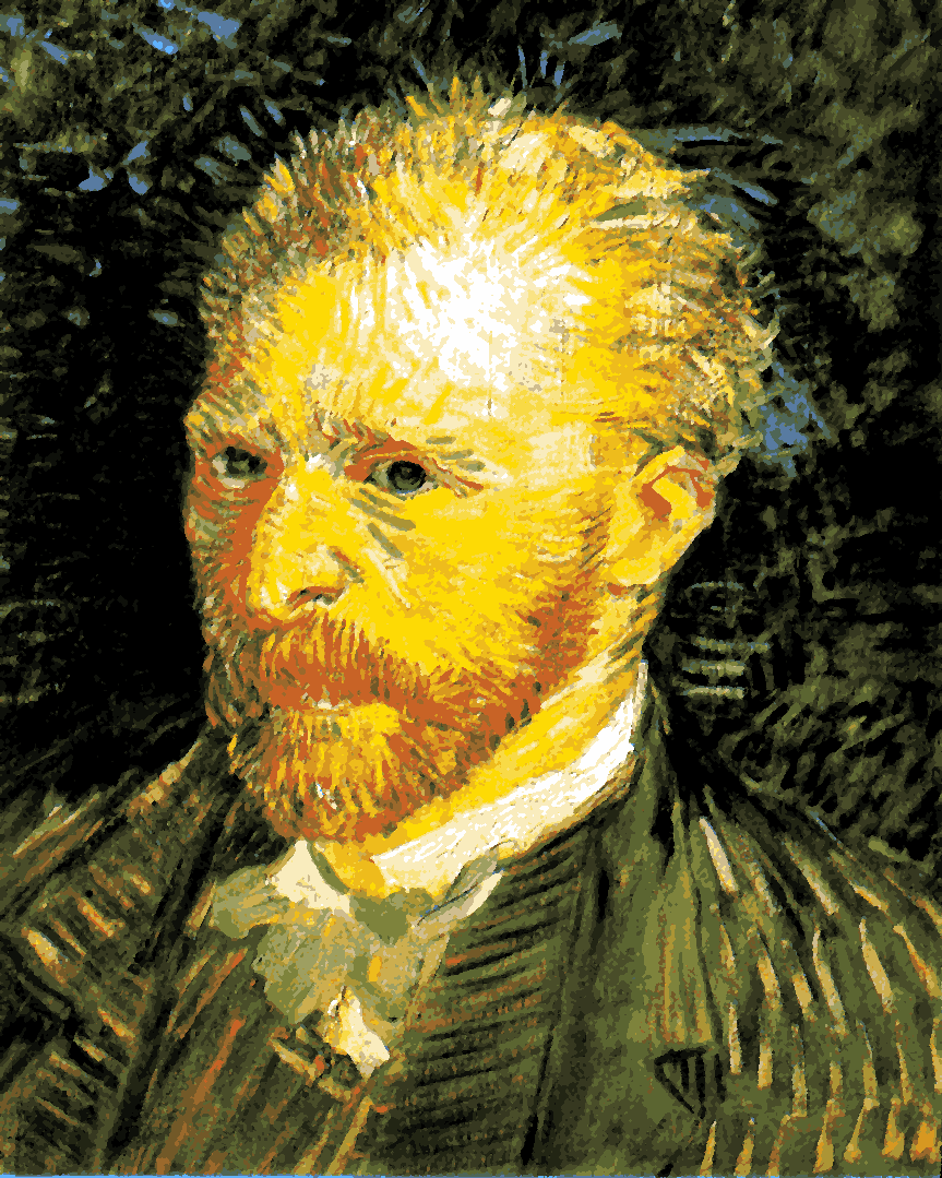 Painting by Vincent Van Gogh PD (103) - Self-portrait - Van-Go Paint-By-Number Kit