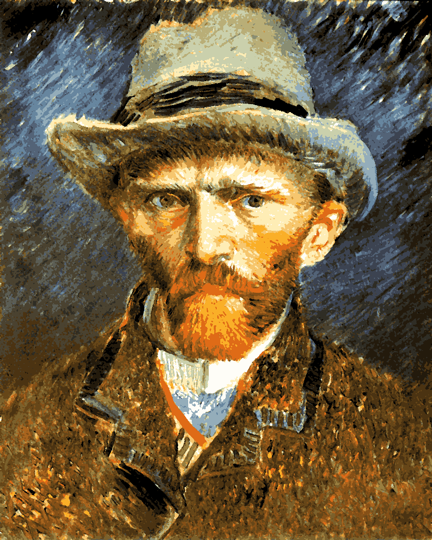 Van-Gogh Painting PD (108) - Self-Portrait - Van-Go Paint-By-Number Kit