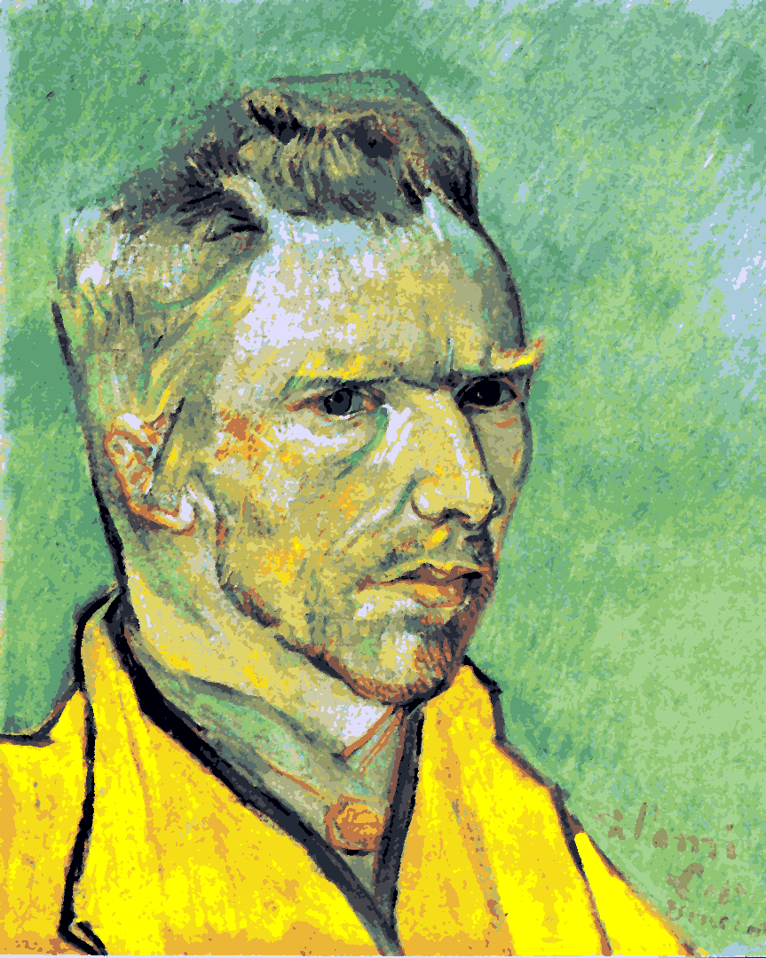 Van-Gogh Painting PD (116) - Self-portrait - Van-Go Paint-By-Number Kit