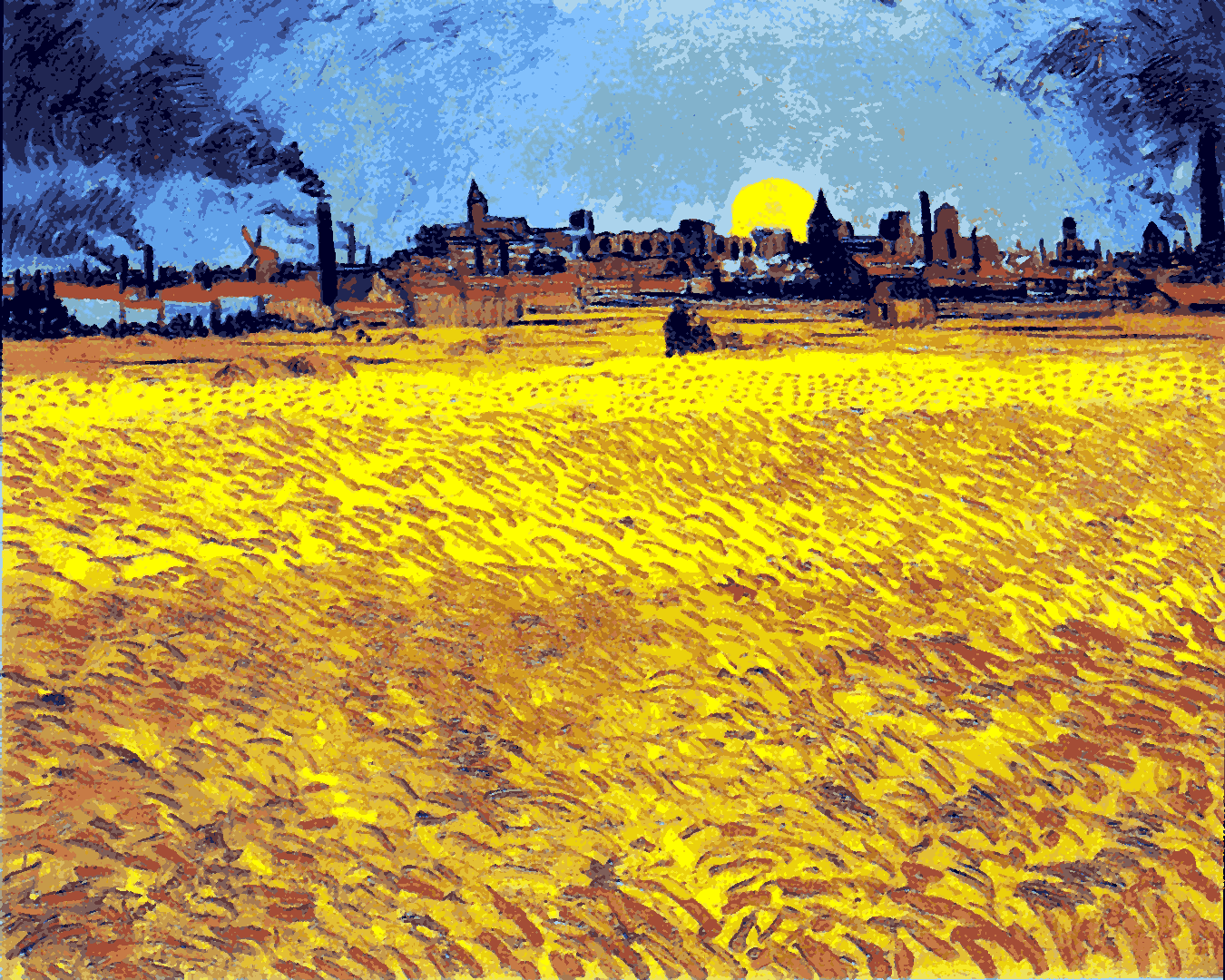 Vincent Van Gogh PD - (136) - Summer evening in Arles - Van-Go Paint-By-Number Kit