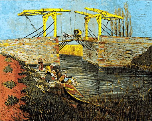 Van-Gogh Painting PD - (146) - The Langlois Bridge at Arles - Van-Go Paint-By-Number Kit