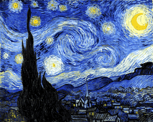 Van-Gogh Painting PD - (162) - The Starry Night - Van-Go Paint-By-Number Kit