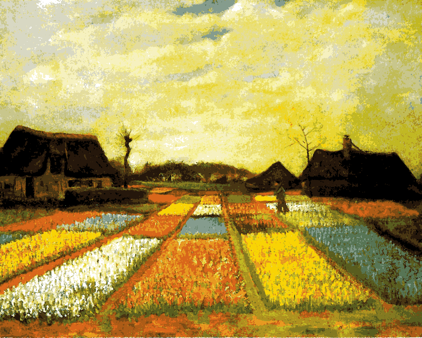 Vincent Van Gogh PD - (22) - Bulb Fields - Van-Go Paint-By-Number Kit