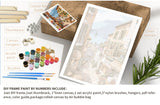 White and Purple Roses - Van-Go Paint-By-Number Kit