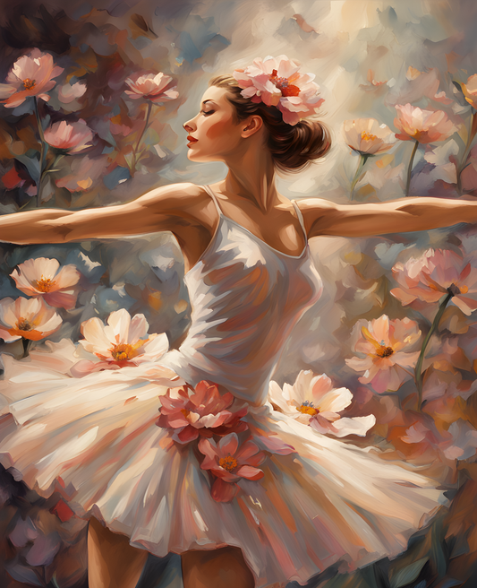 Ballet Blooming (1) - Van-Go Paint-By-Number Kit