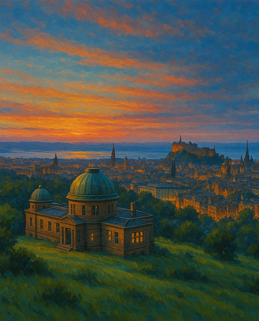 Amazing Places OD (391R) - Edinburgh, Cityscape from Blackford Hill, Scotland - Van-Go Paint-By-Number Kit