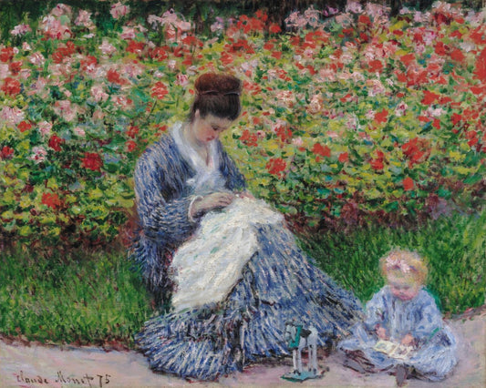 Camille Monet and a Child by Claude Monet - Van-Go Paint-By-Number Kit