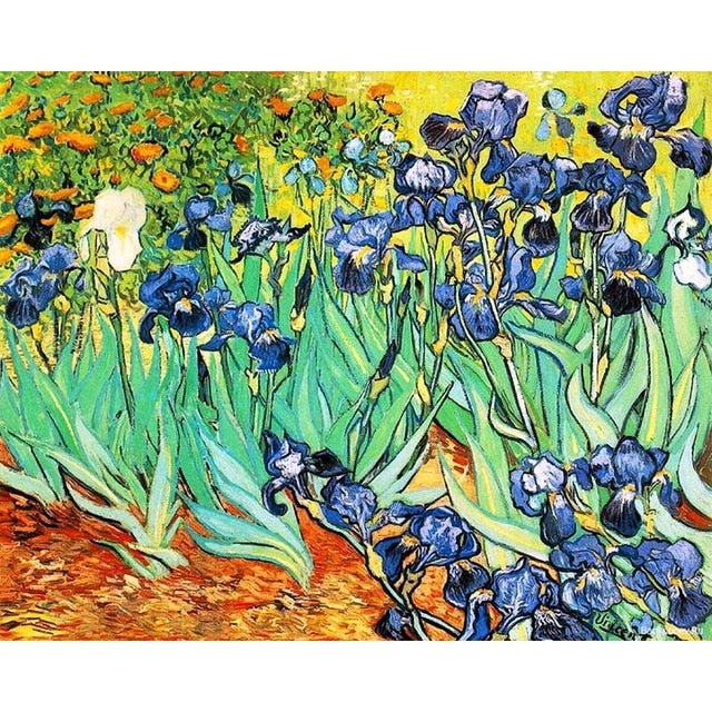 Irises (Van Gogh) - Van-Go Paint-By-Number Kit