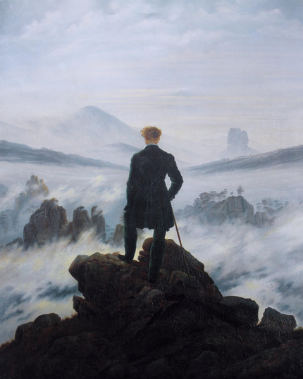 Wanderer above the Sea of Fog by Caspar David Friedrich - Van-Go Paint-By-Number Kit