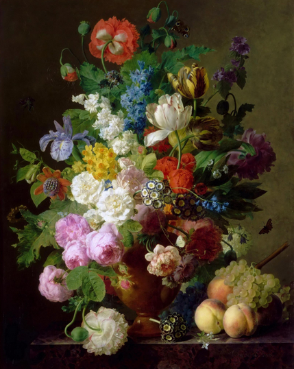 Musee du Louvre by Jan Frans van Dael - Van-Go Paint-By-Number Kit