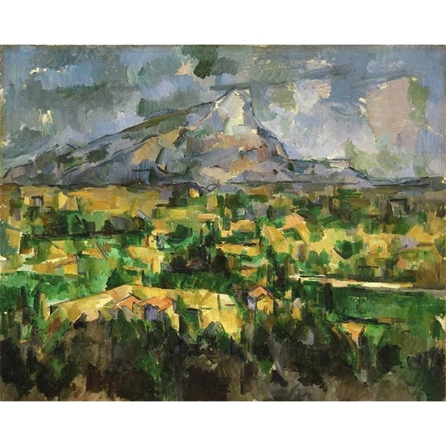 Mont Sainte-Victoire by Paul Cezanne - Van-Go Paint-By-Number Kit